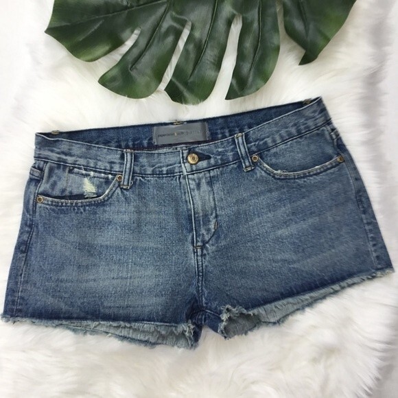 Anthropologie Paper Denim & Cloth Cut Off Jean Shorts 30 - Picture 1 of 7